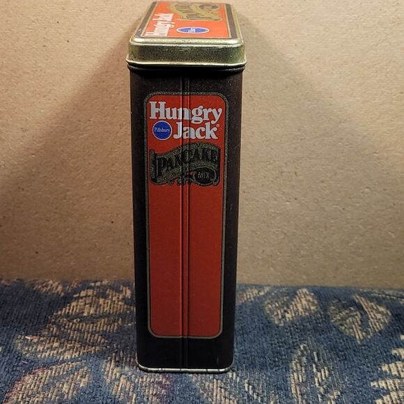 Vintage Hungry Jack Tin - 1990s Reproduction Hungry Jack Pancake Mix Tin Box - Picture 3 of 9
